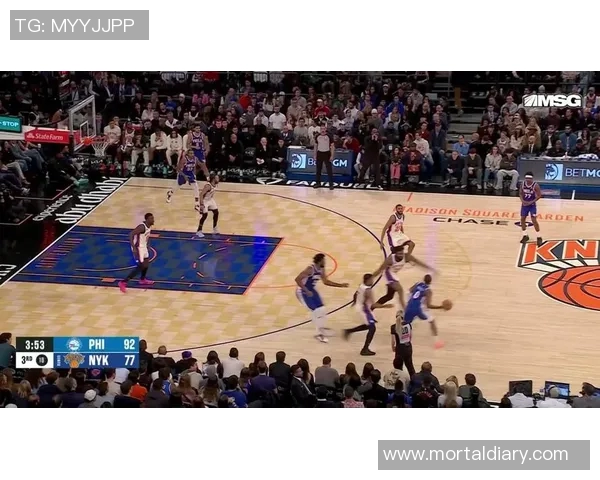 76人在麦迪逊广场花园击败尼克斯 恩比德跳舞庆祝&洛瑞和庄神模仿